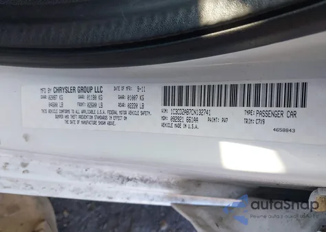 2012 Dodge Avenger Se из США, поврежденный, VIN 1C3CDZAB7CN132741